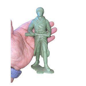 1963 Louis Marx Russian Army Man At Ease with Rifle 6" Tall Defect Vintage Toy